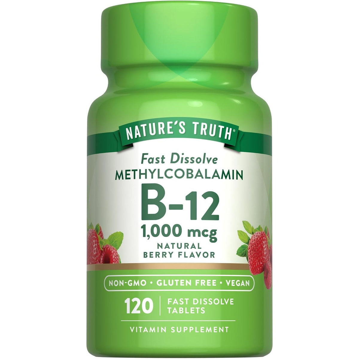 Nature's Truth B12 Vitamin Sublingual Tablets | 1000 mcg | 120 Count