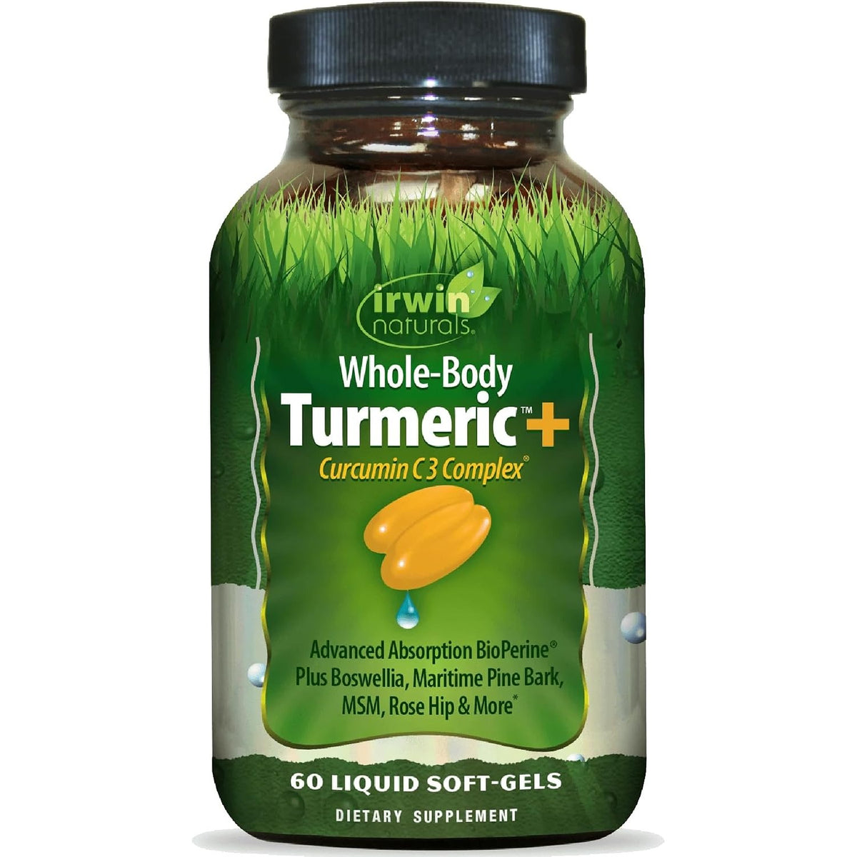 Irwin Naturals Whole-Body Turmeric Curcumin Wellness Formula | 60 Softgels