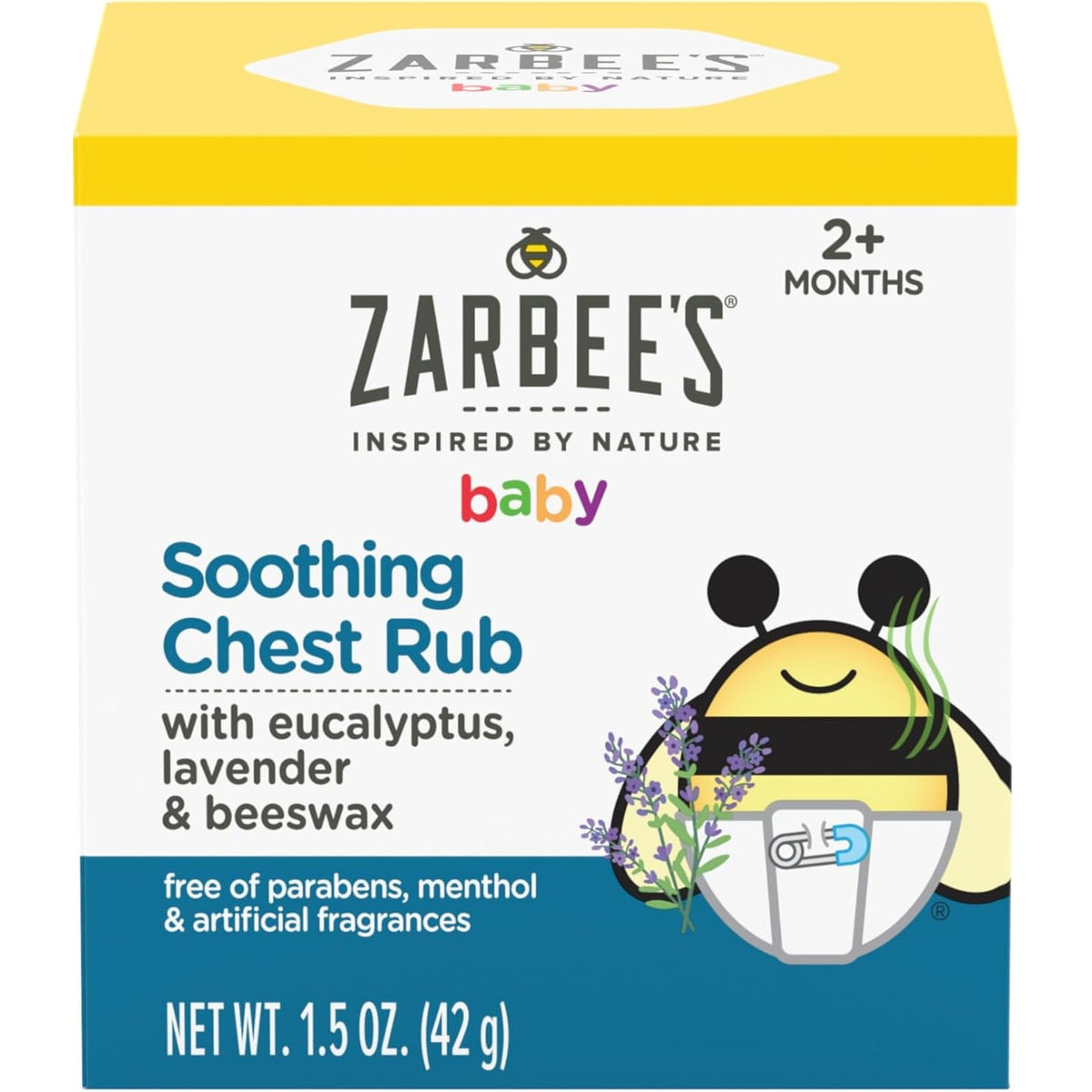 Zarbee's Baby Soothing Chest Rub, Eucalyptus & Lavender, 1.5 oz