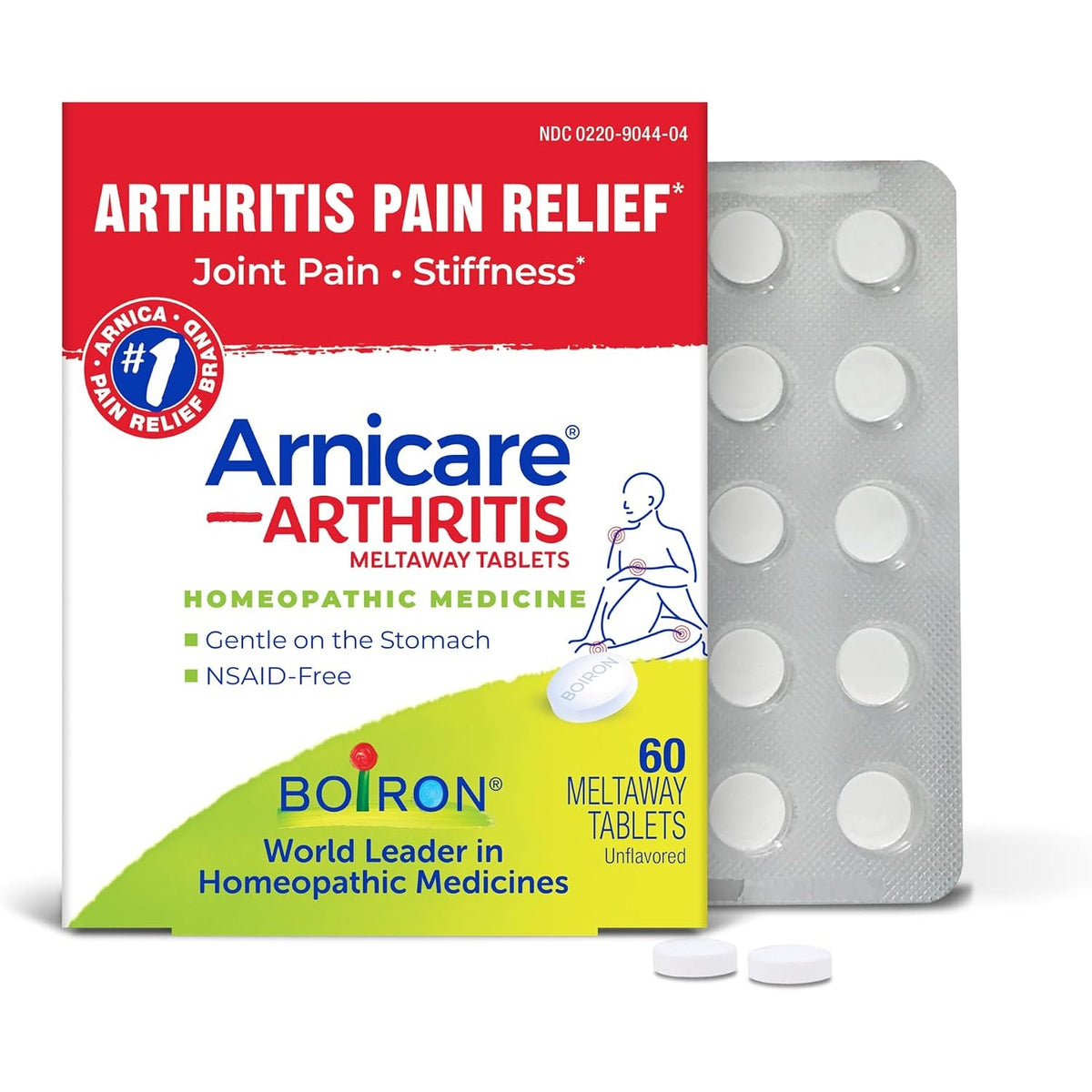 Boiron Arnicare Arthritis Tablets for Arthritis Pain Relief, Joint Soreness, and Rheumatic Pain - 60 Count