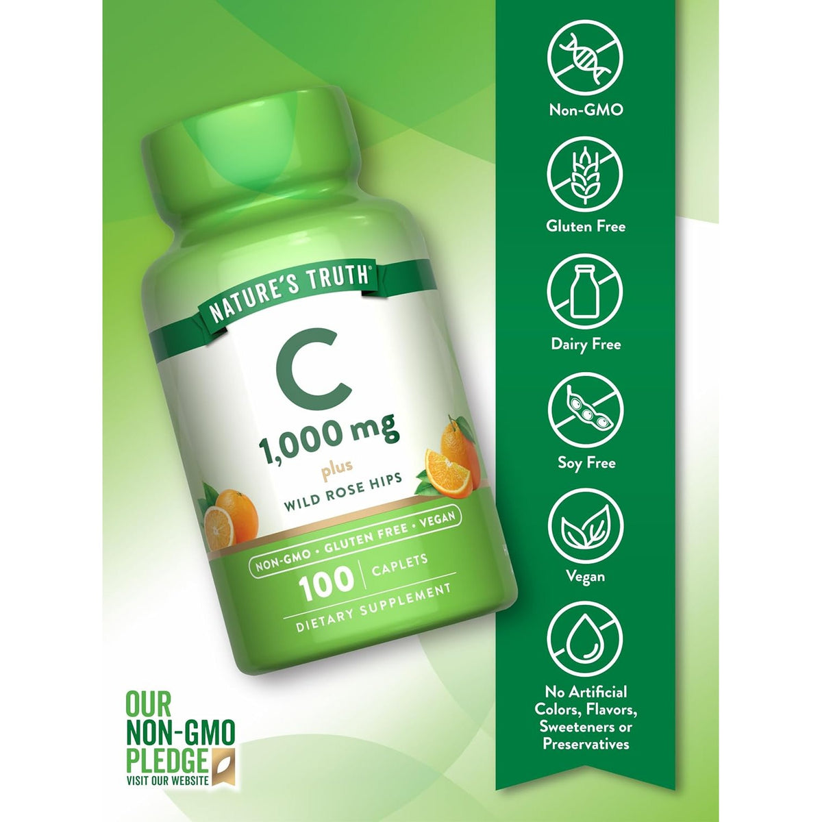 Nature's Truth Vitamin C 1000 mg, 100 Count