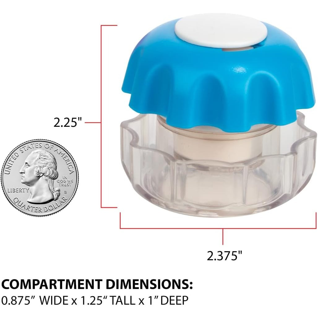 Ezy Dose Pill Crusher & Grinder, Storage Compartment, Small, Color May Vary