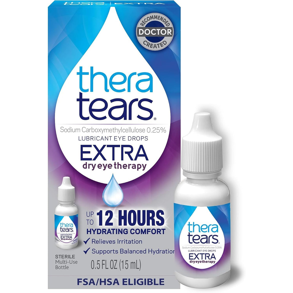 TheraTears Extra Dry Eye Drops, Lubricating, 0.5 Fl Oz