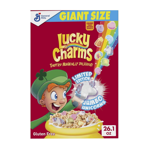 Lucky Charms Gluten Free Cereal with Marshmallows, Giant Size, 26.1 oz