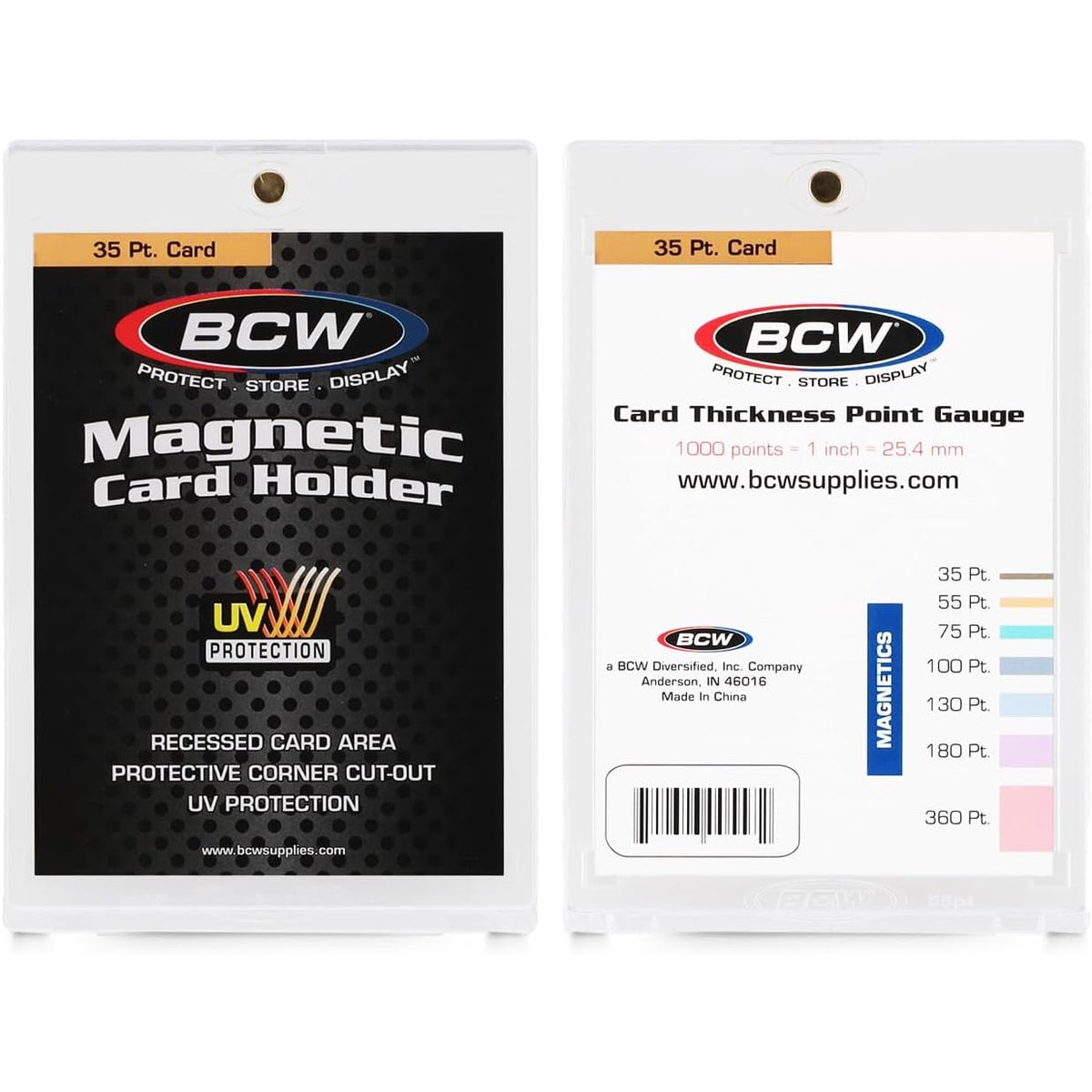 BCW 35 Pt Magnetic Card Holders with UV Protection 40 ct