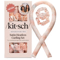 Kitsch Satin Heatless Curls Overnight Set Sunset Tie Dye