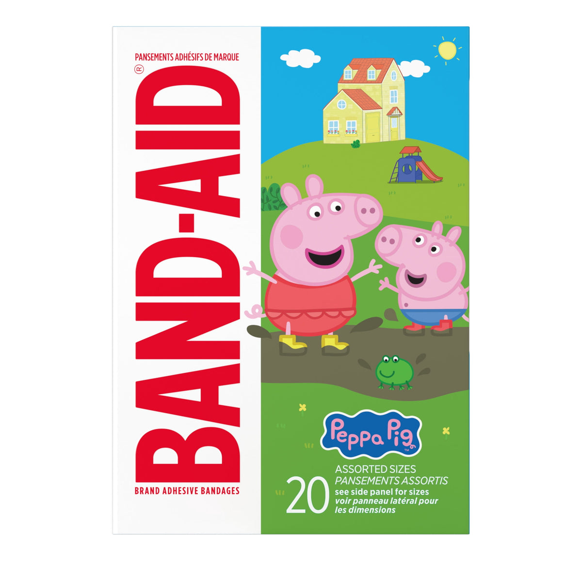 Band-Aid Bandages, Peppa Pig, Assorted Sizes 20 Count