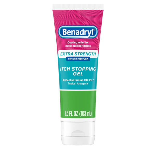 Benadryl Itch Relief Gel, Extra Strength, Soothing Relief, Scrapes, Insect Bites, 3.5 fl oz