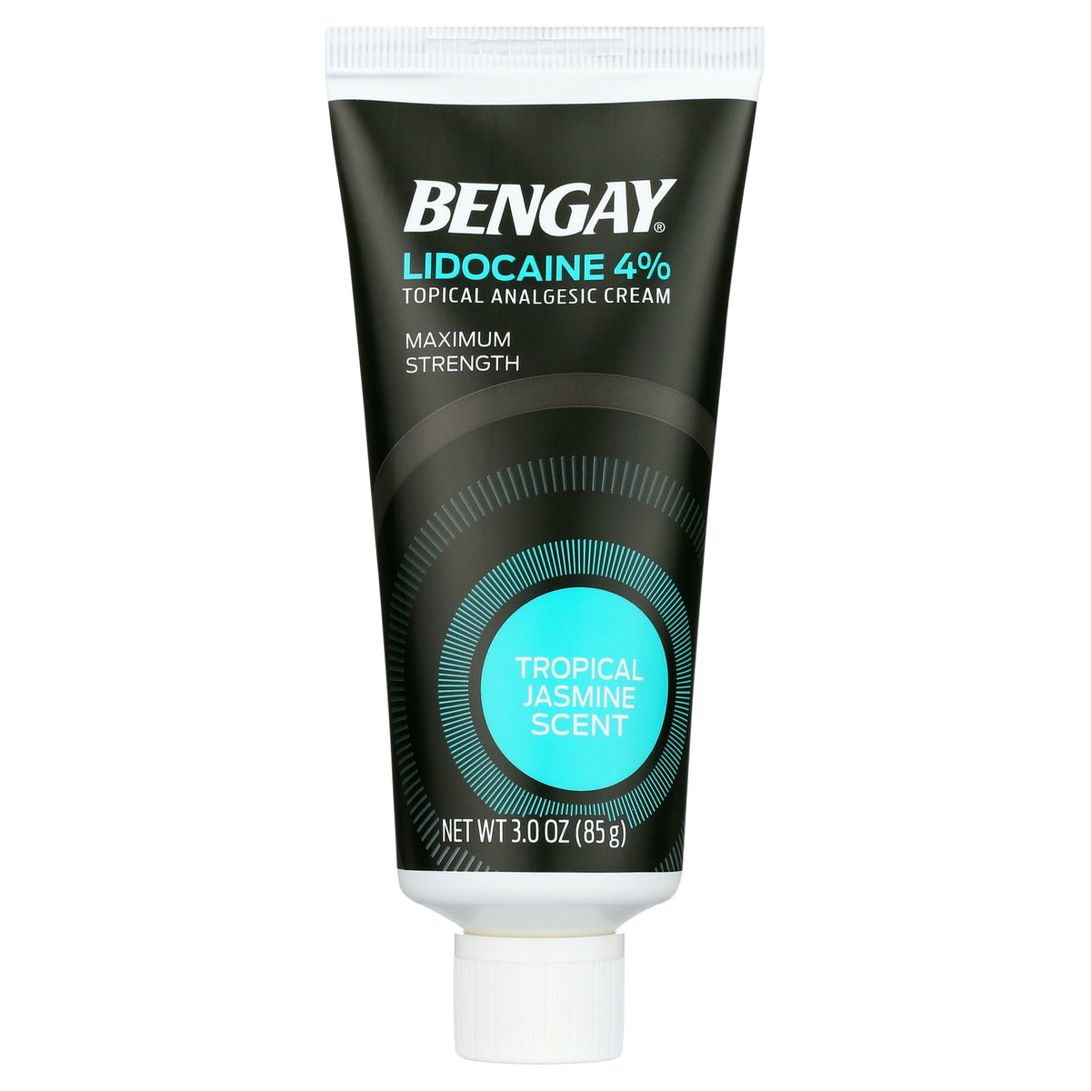 Bengay Pain Relieving Lidocaine Cream, Tropical Jasmine, 3 oz