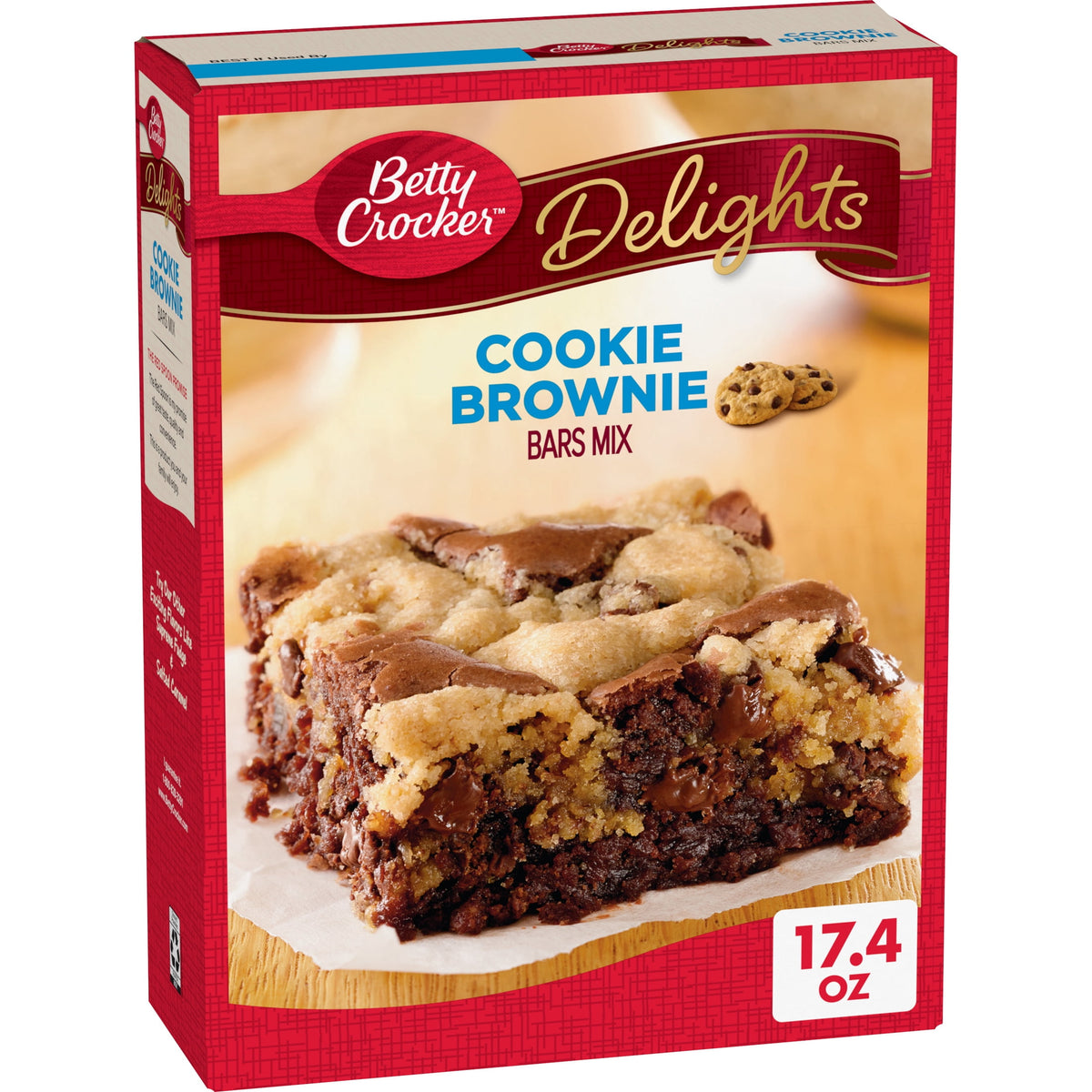 Betty Crocker Delights Cookie Brownie Bar Mix, 17.4 oz.