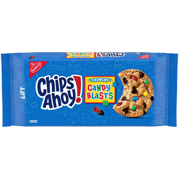 CHIPS AHOY! Crunchy Candy Blasts Fudgy Chocolate Chip Cookies, 12.4 oz