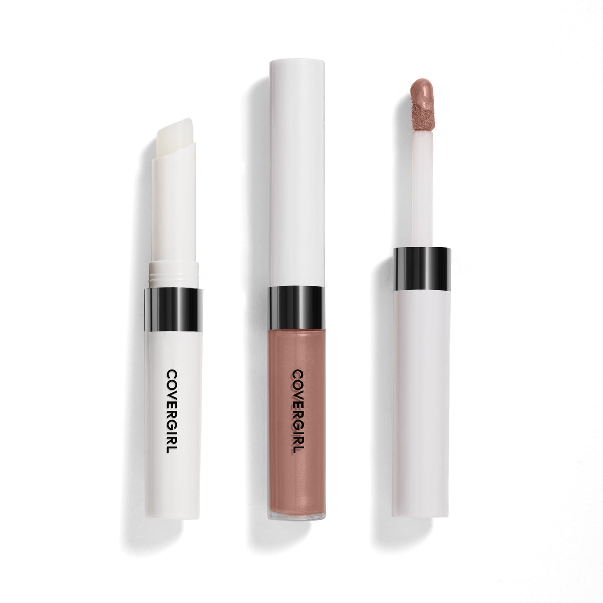 COVERGIRL Outlast All-Day Lip Color Liquid Lipstick And Moisturizing Topcoat, Longwear, Spiced Latte, Shiny Lip Gloss, Stays On All Day, Moisturizing