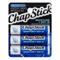 ChapStick Moisture + SPF 15 Lip Protectant with Broad Spectrum Sunscreen, Relieves Dryness, 24 Hour Moisture, Hydrating Lip Balm, 3-Pack, 0.15 oz Each
