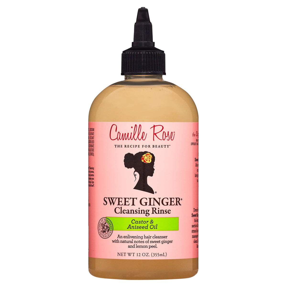 Camille Rose Sweet Ginger Cleanse & Refresh All Ages Cleansing Rinse with Ginger Root & Aniseed Oil, 12oz