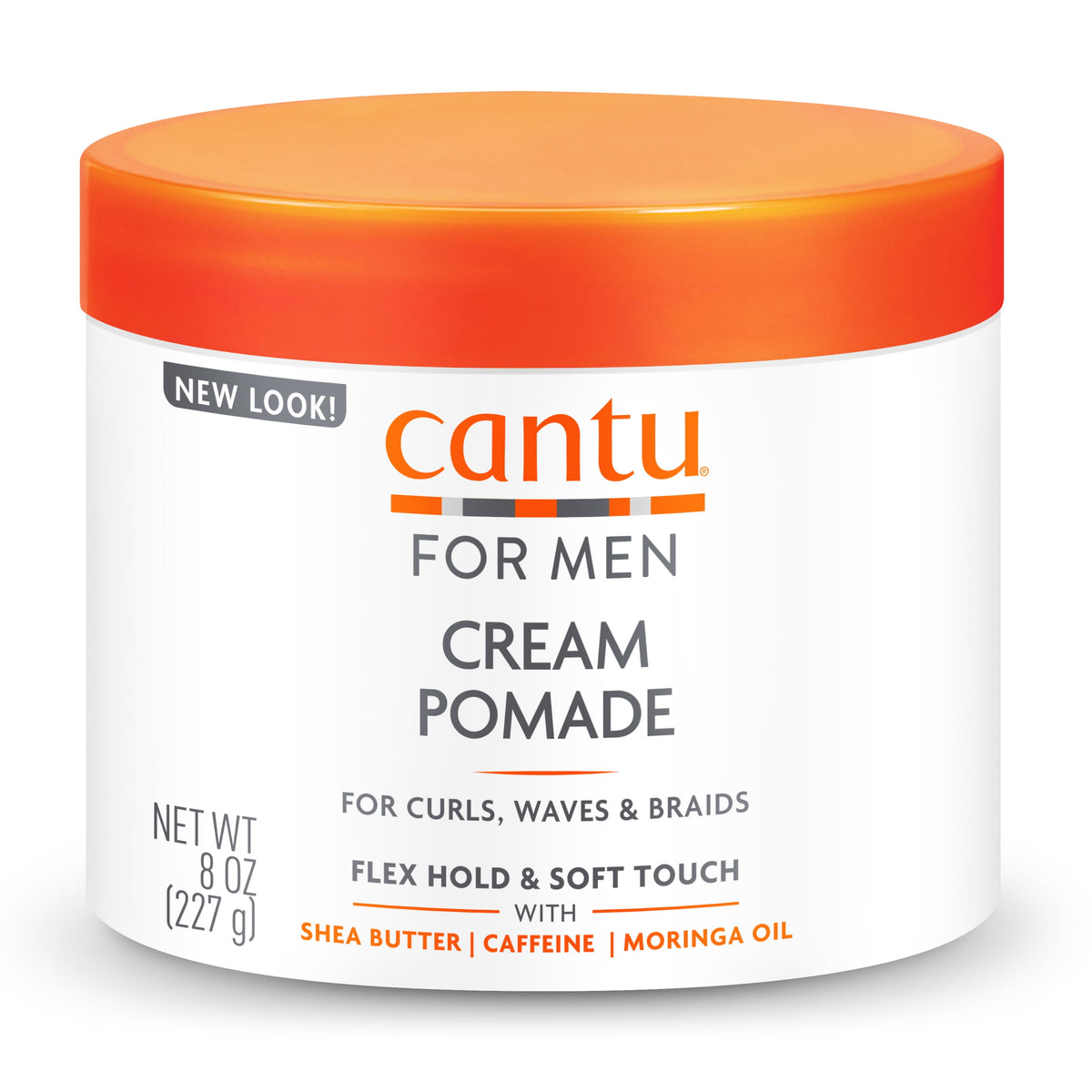 Cantu Men's Styling Pomade with Shea Butter for Flexible Hold, 8 oz