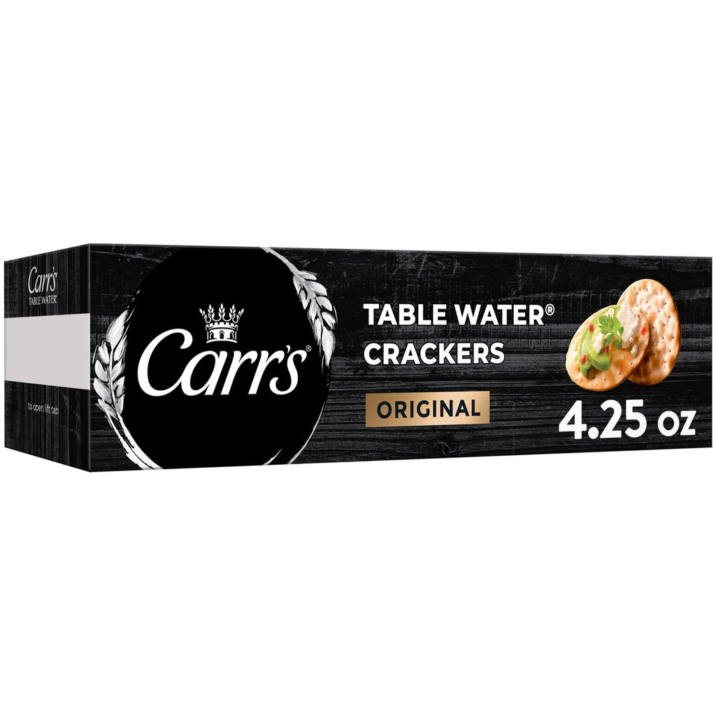 Carr's Original Table Water Crackers, Baked Snack Crackers, 4.25 oz