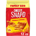 Cheez-It Snap'd Double Cheese Cheesy Baked Chips, Lunch Snacks, 12 oz
