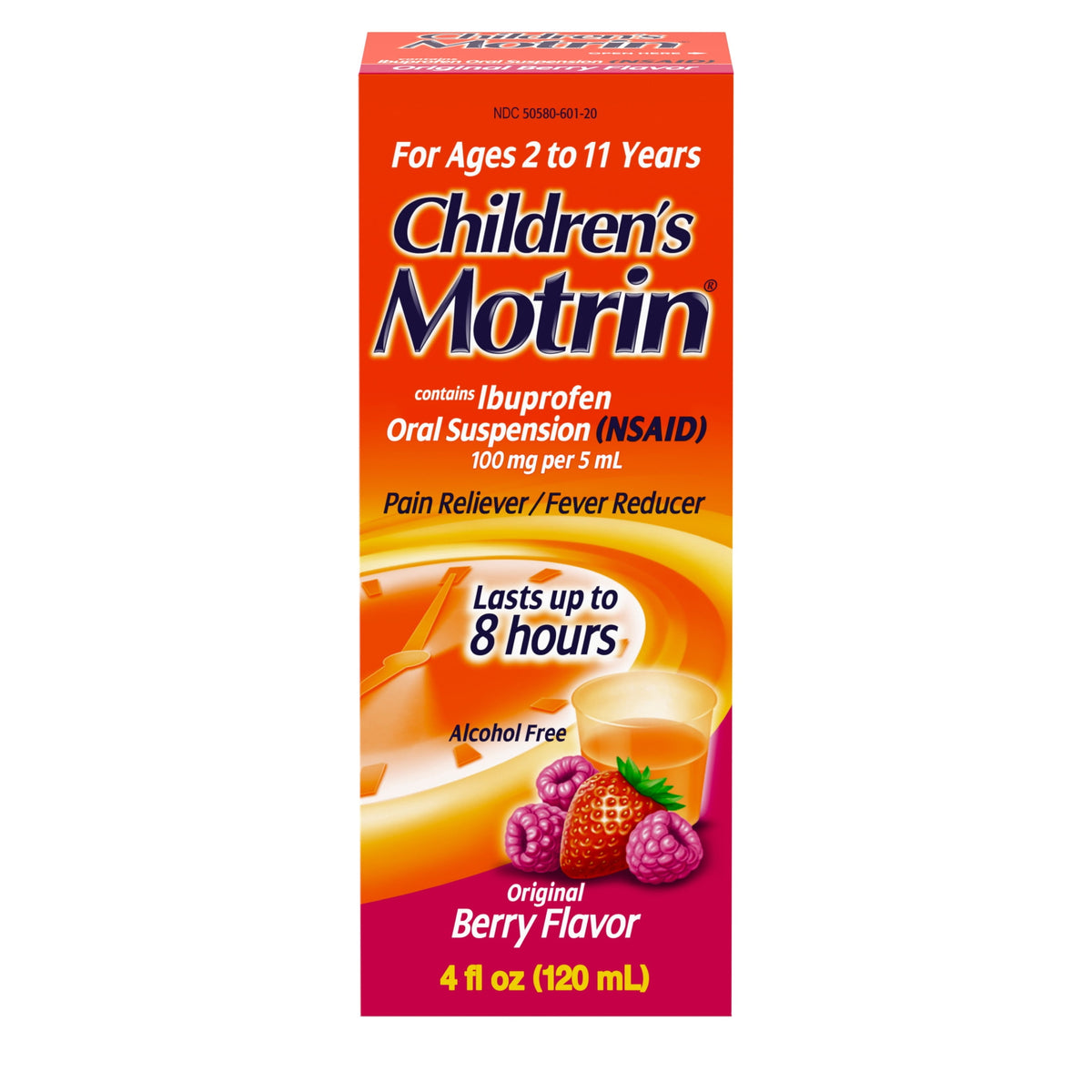 Children's Motrin Ibuprofen Kids Medicine, Berry Flavored, 4 fl. oz