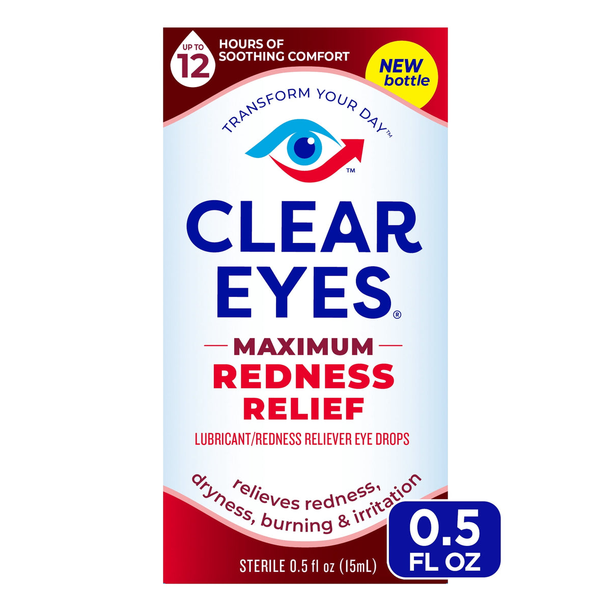 Clear Eyes Maximum Redness Relief Lubricant Eye Drops 0.5 fl oz
