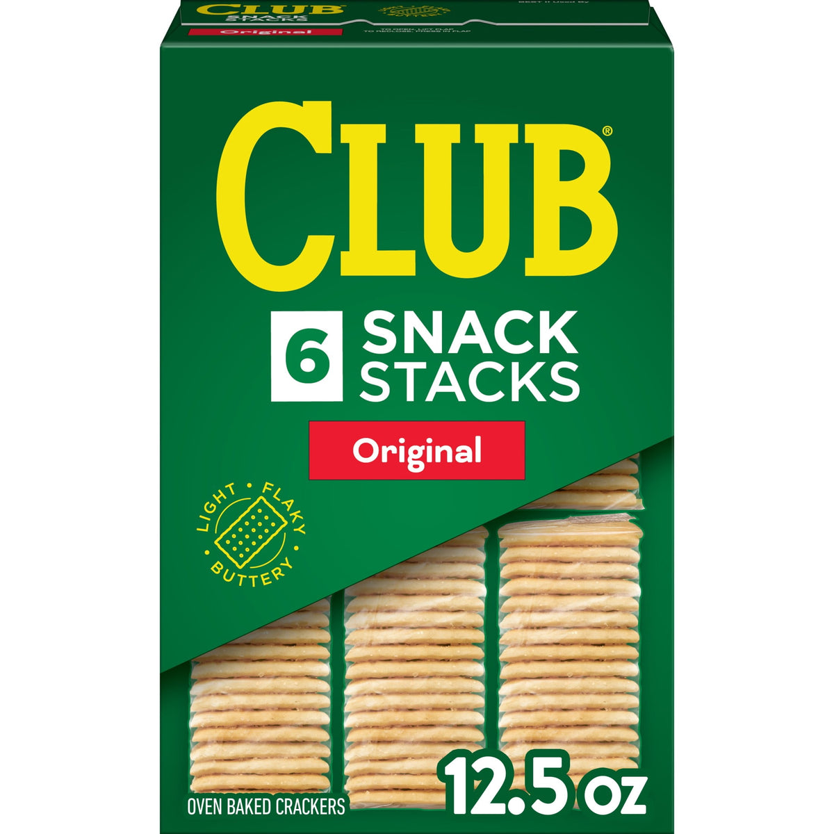 Club Snack Stacks Original Crackers, Lunch Snacks, 6 Count