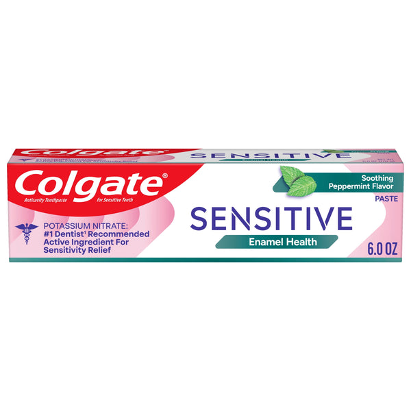 Colgate Sensitive Enamel Health Toothpaste for Sensitive Teeth, Peppermint, 1 Pack, 6 oz