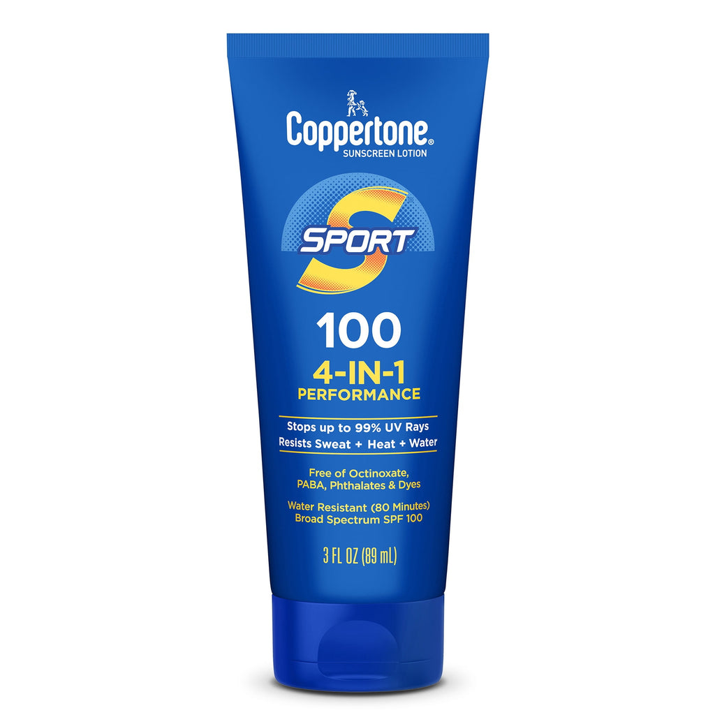 Coppertone Sport Sunscreen Lotion, SPF 100 Sunscreen, 3 fl oz