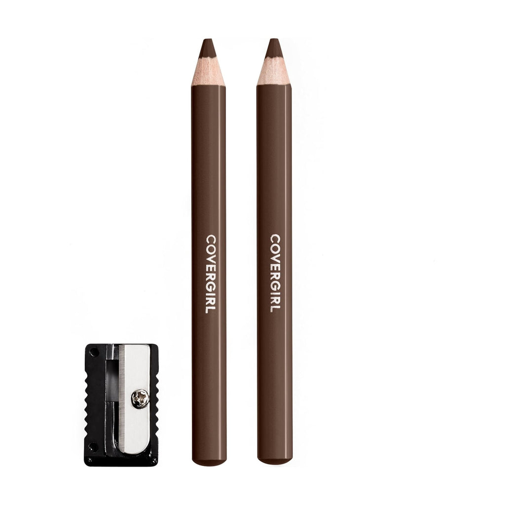 COVERGIRL Easy Breezy Fill + Define Eyebrow Pencil, Rich Brown