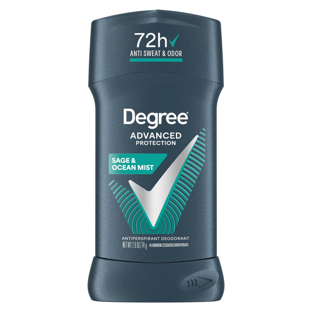 Degree Men Antiperspirant Deodorant 72-Hour Sweat And Odor Protection Sage & Ocean Mist Antiperspirant For Men With Body Heat Activated Technology