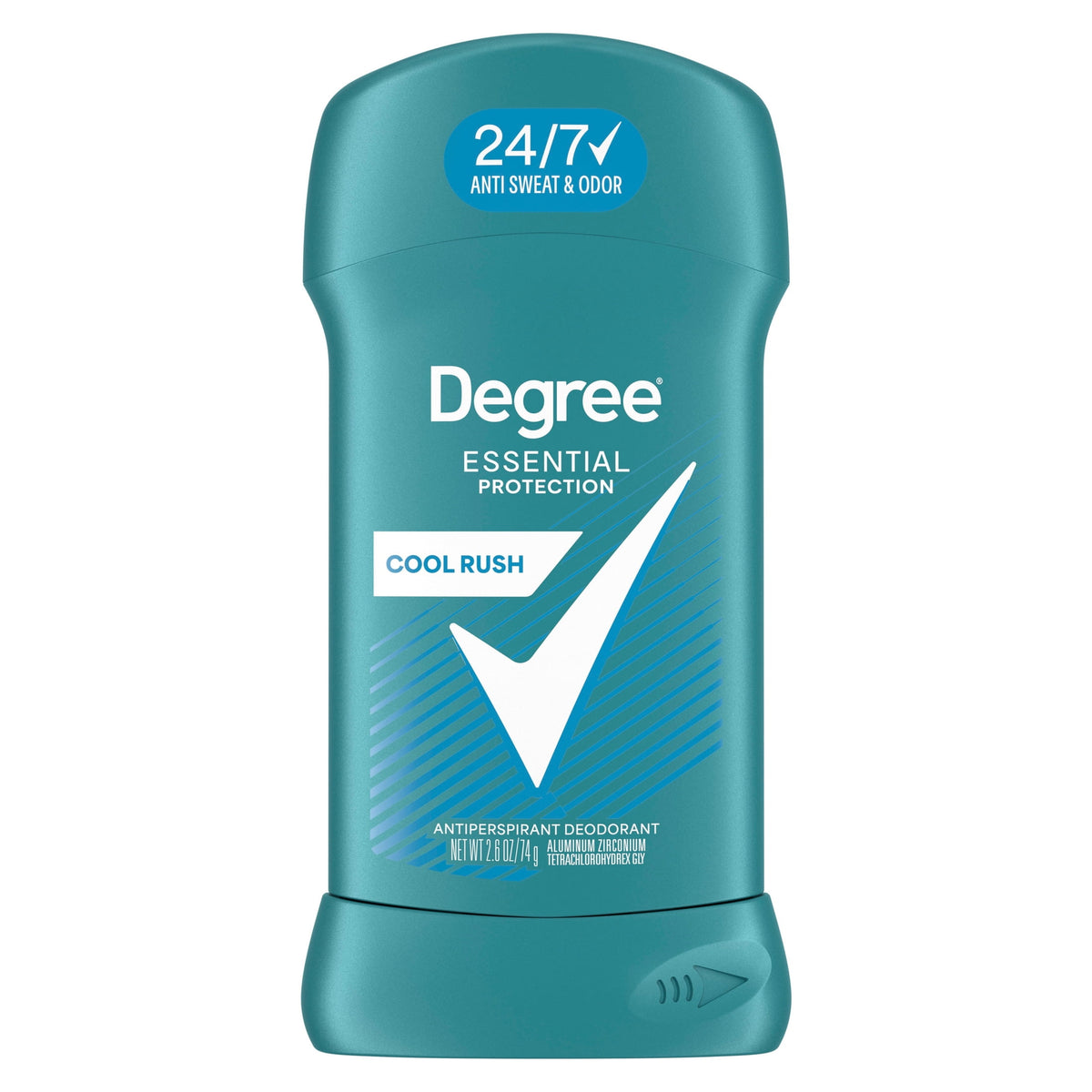 Degree Men Original Antiperspirant Deodorant 48-Hour Sweat & Odor Protection Cool Rush Antiperspirant For Men, 2.6 oz
