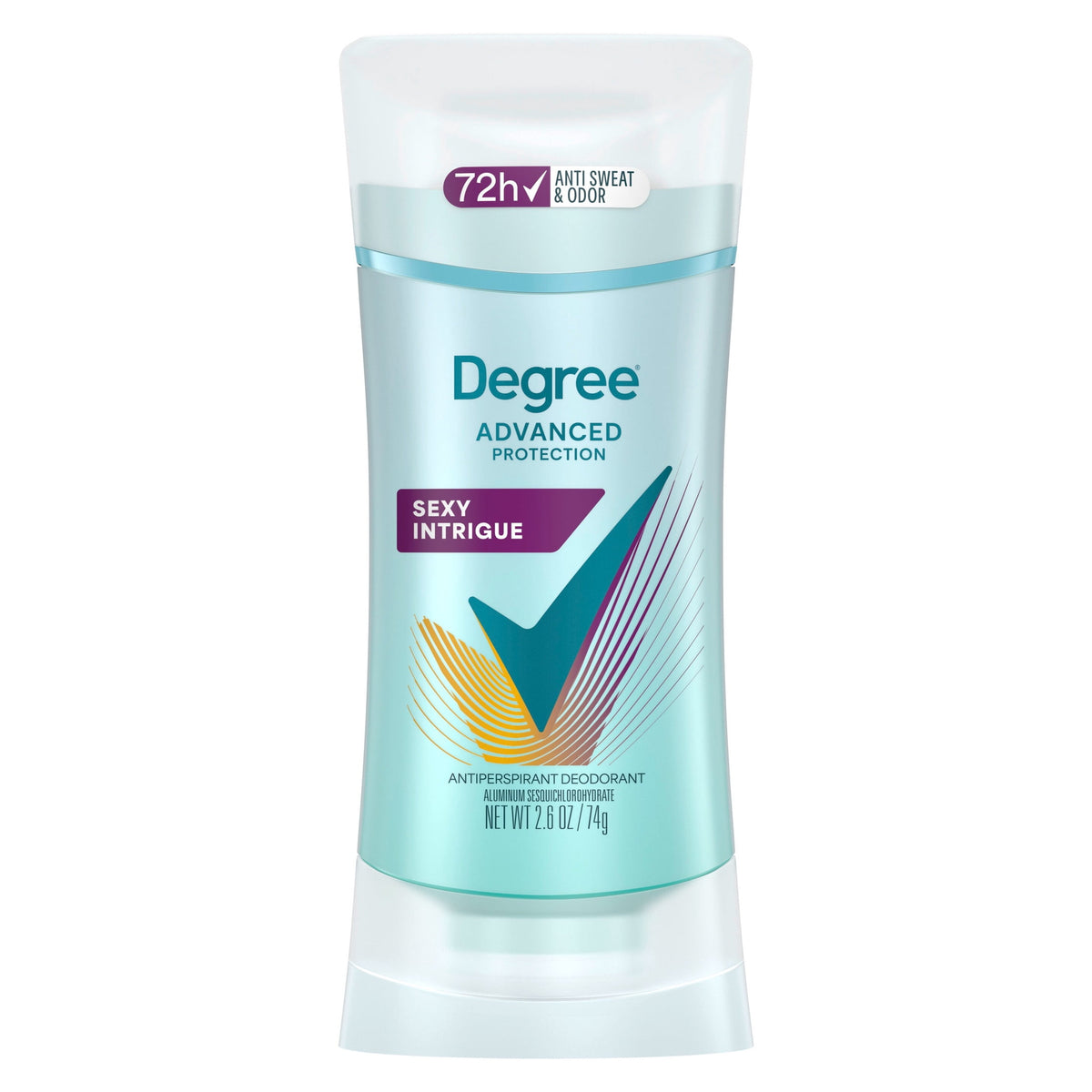 Degree Antiperspirant Deodorant 72-Hour Sweat & Odor Protection Sexy Intrigue Antiperspirant Deodorant For Women with Body Heat Activated Technology