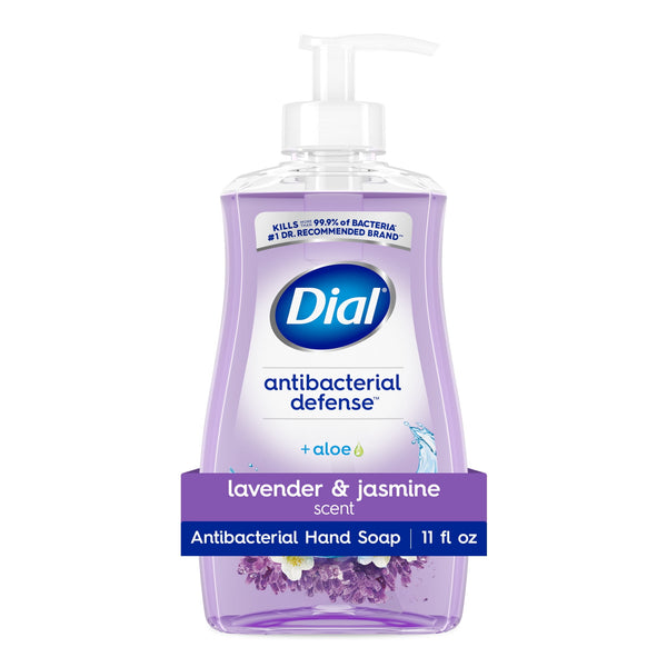Dial Antibacterial Defense Lavender & Jasmine Liquid Hand Soap, 11 fl oz