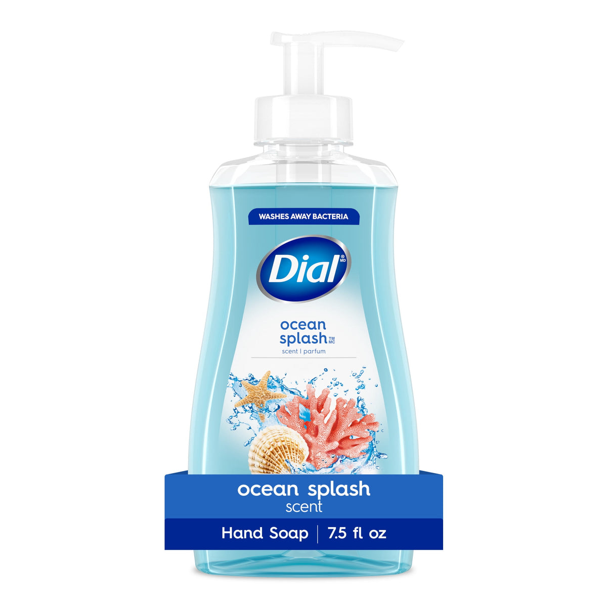 Dial Clean + Gentle Liquid Hand Soap, Ocean Splash Gentle Hand Soap, 7.5 fl oz