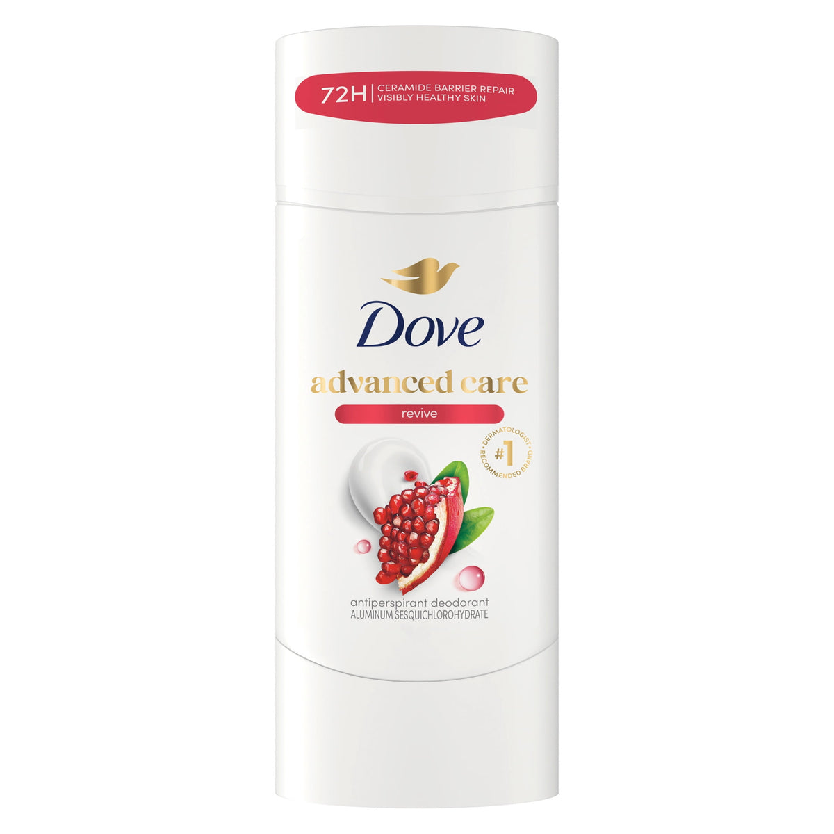Dove Advanced Care Antiperspirant Deodorant Stick To Help Skin Barrier Repair After Shaving By Boosting Skin's Ceramide Levels Revive 72 hour Odor