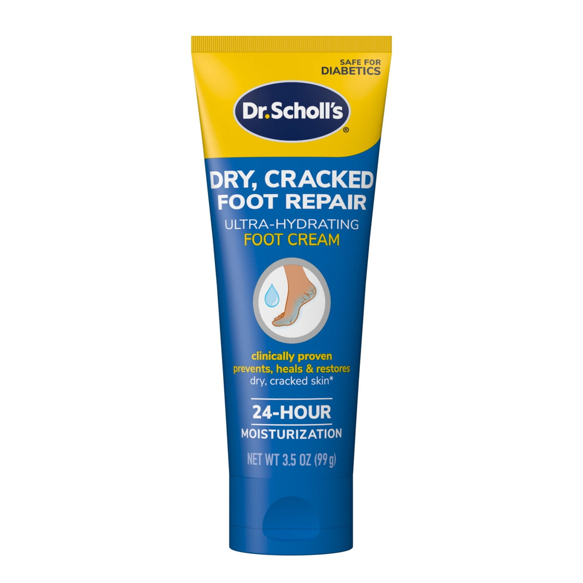 Dr. Scholl's Ultra Hydrating Foot Cream with 25% Urea, Repair Dry feet, 3.5 oz