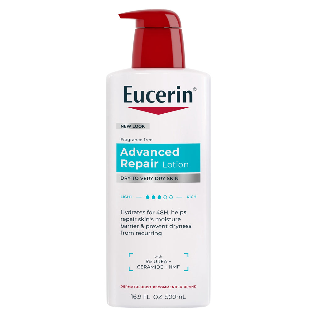 Eucerin Advanced Repair Body Lotion for Very Dry Skin with Ceramides, 16.9 Fl Oz