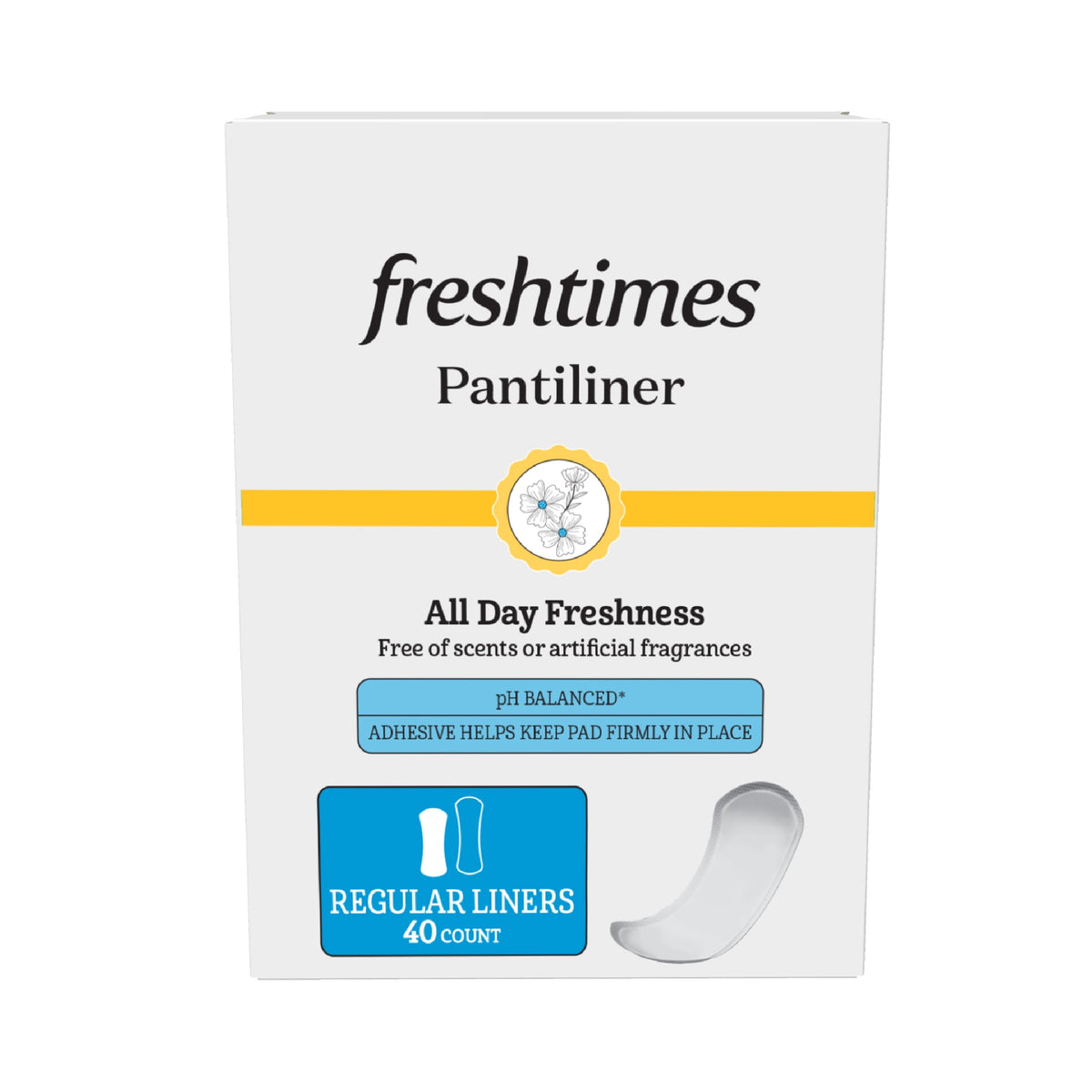 Freshtimes Liners, Regular, Unscented (40 Count)