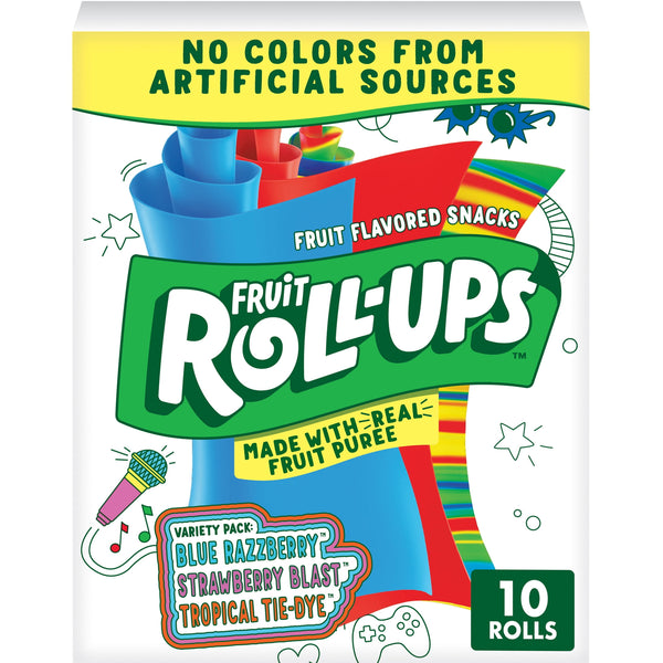 Fruit Roll-Ups Fruit Flavored Snacks, Gluten Free Variety Pack (10 Count)