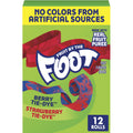 Fruit by the Foot Gluten Free Berry and Strawberry Fruit Flavored Snacks (12 Rolls)