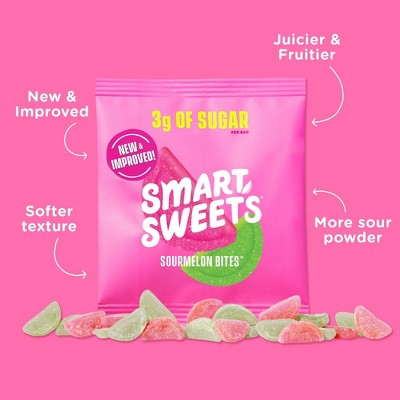 SmartSweets Sourmelon Bites Sour Gummy Candy - 1.8oz