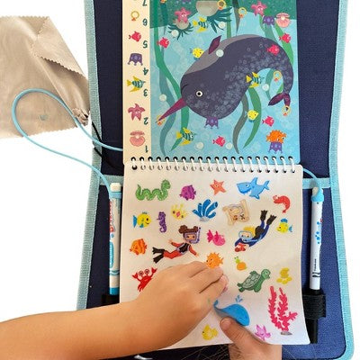 Totebook Kids' Travel Dry Erase Activity Kit - Ocean + Princess