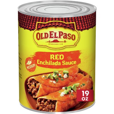 Old El Paso Red Enchilada Sauce Medium - 19oz: Gluten-Free, Vegan, No Artificial Preservatives