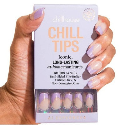 Chillhouse Chill Tips Press-On Fake Nails - AI Supernova - 24ct