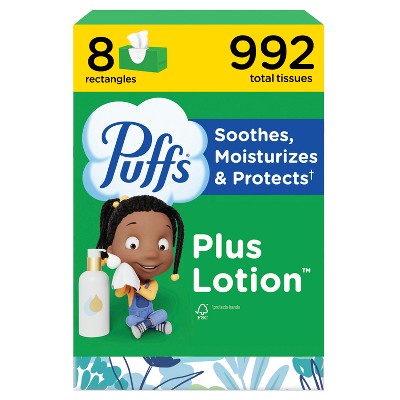 Puffs Plus Lotion Gentle & Soothing Facial Tissue