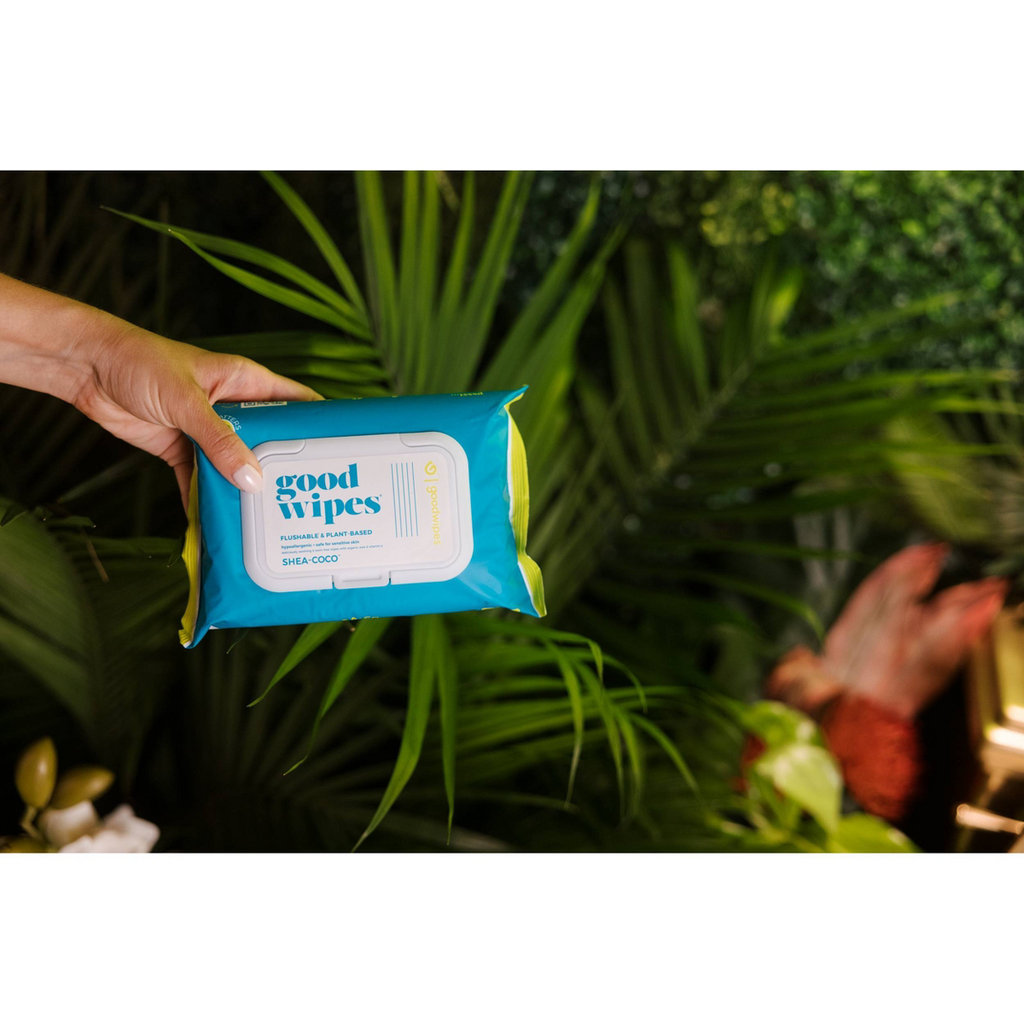 Goodwipes Shea Coco Flushable Wipes - 2pk/60ct