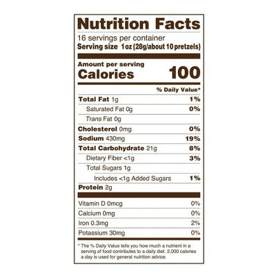 Utz Extra Thin Pretzels - 16oz: Tree Nut Free, Salt Flavor