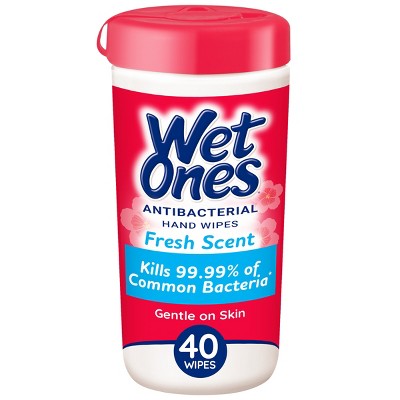 Wet Ones Antibacterial Hand Wipes Canister - Fresh Scent - 40ct