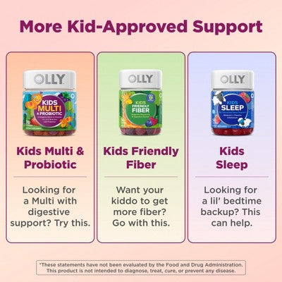 OLLY Kids Immunity Elderberry Gummies - Cherry Berry - 50ct