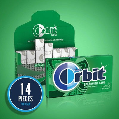 Orbit Spearmint Sugar-Free Gum Multipack - 14ct/3pk