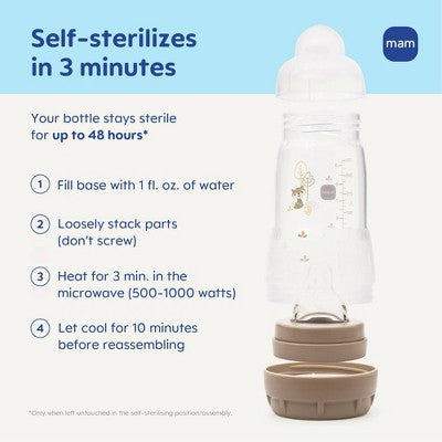 MAM Easy Start Anti-Colic Baby Bottle - 9oz