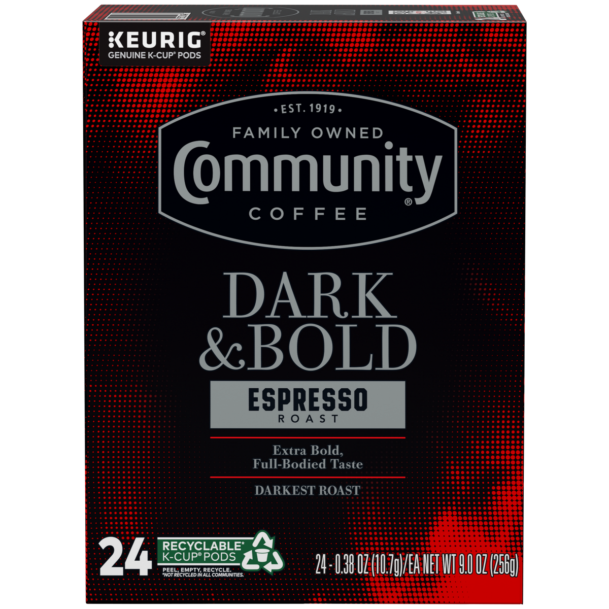 Community Coffee Dark & Bold SS Pods Dark Roast - 24ct